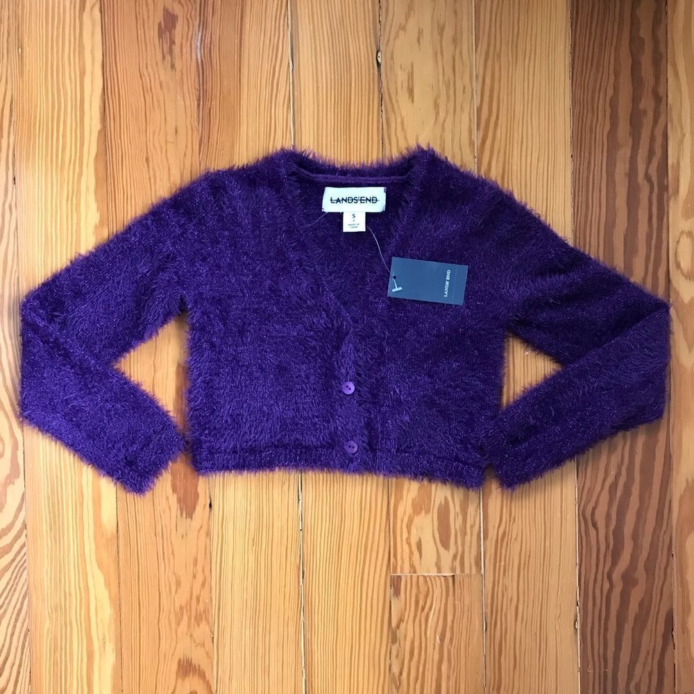 Toddler Purple Cardigan 